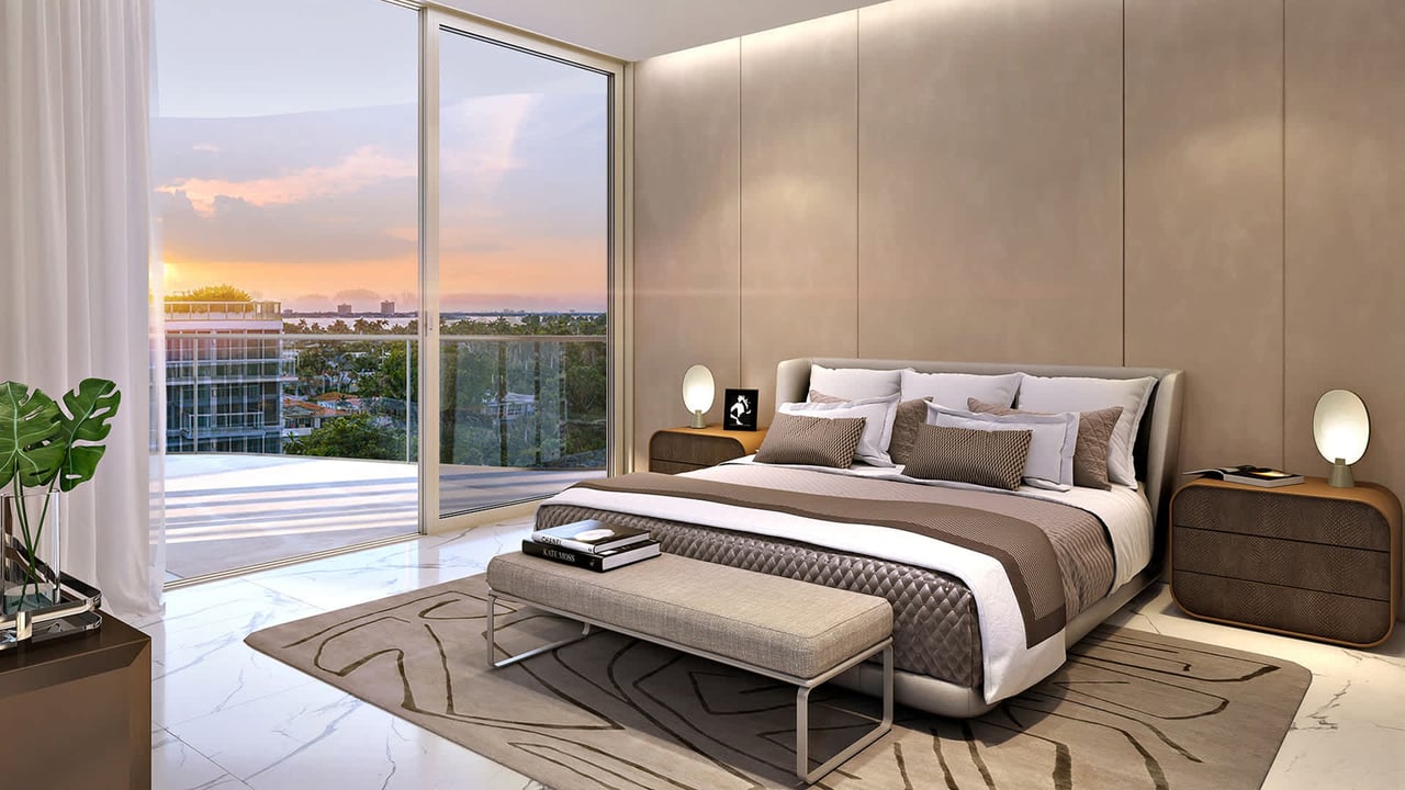 Alana Miami bedroom with balcony