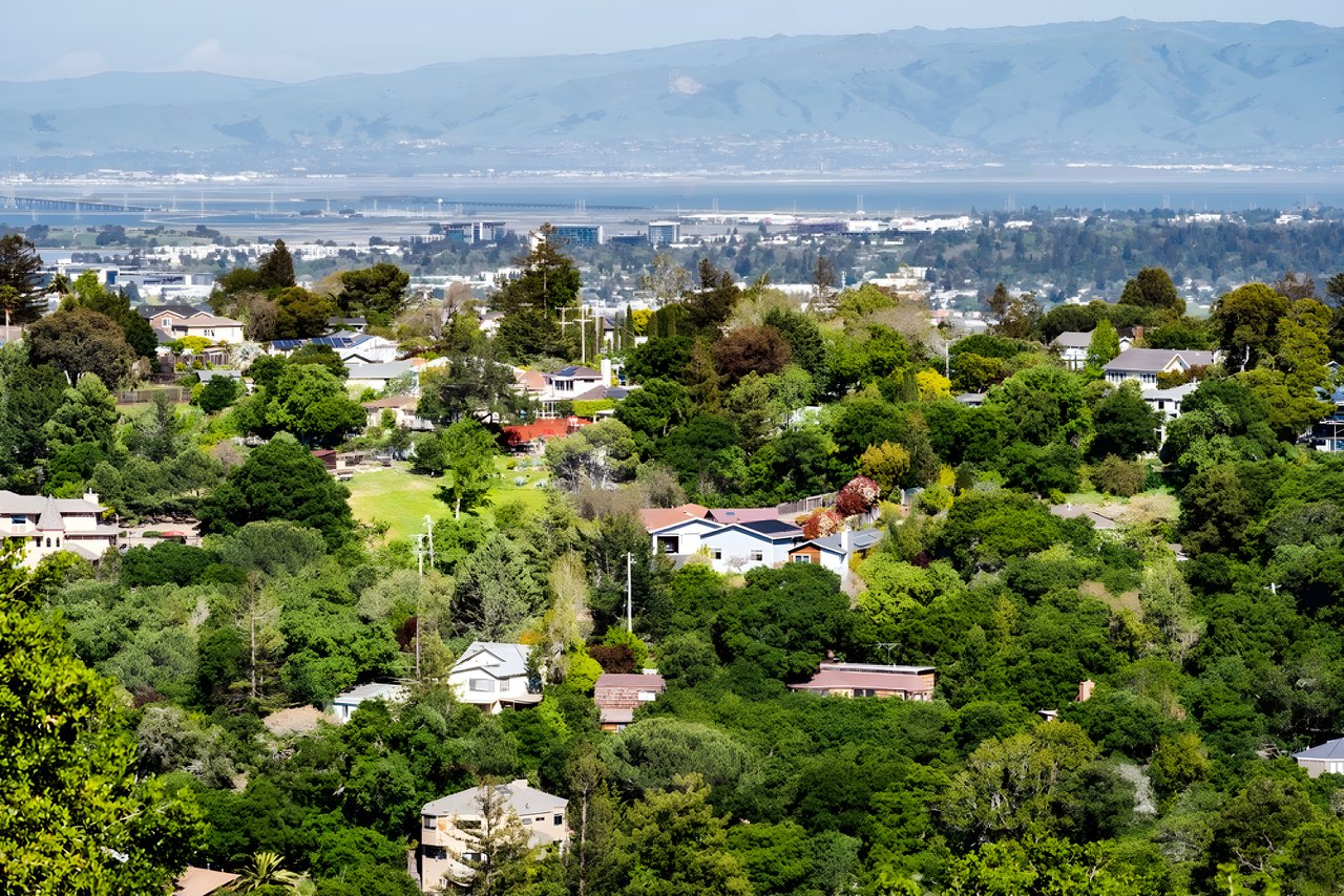 Redwood City Residential Aerial View