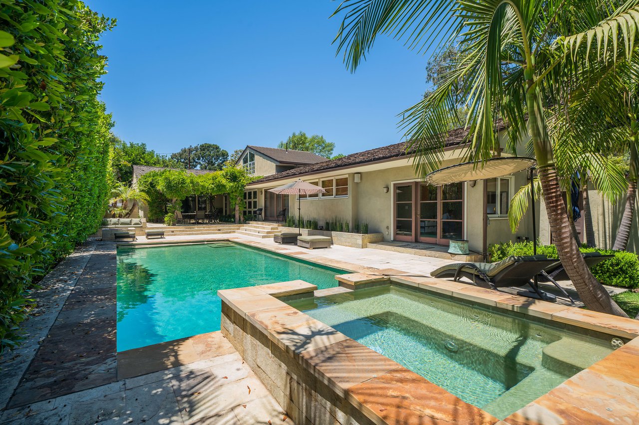 Sprawling Updated Cali Ranch in Toluca Lake w/ Resort Like Backyard