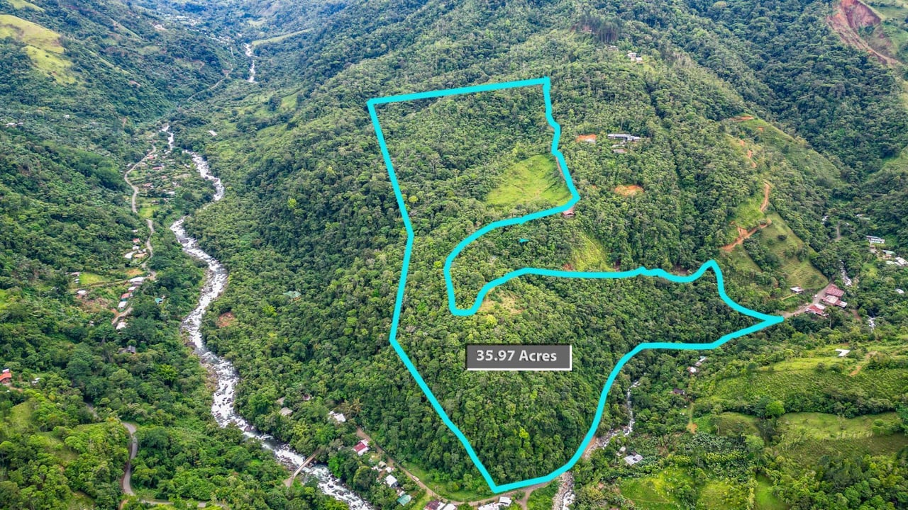 Riverfront Mountain View Acreage, Perez Zeledon, San Jose