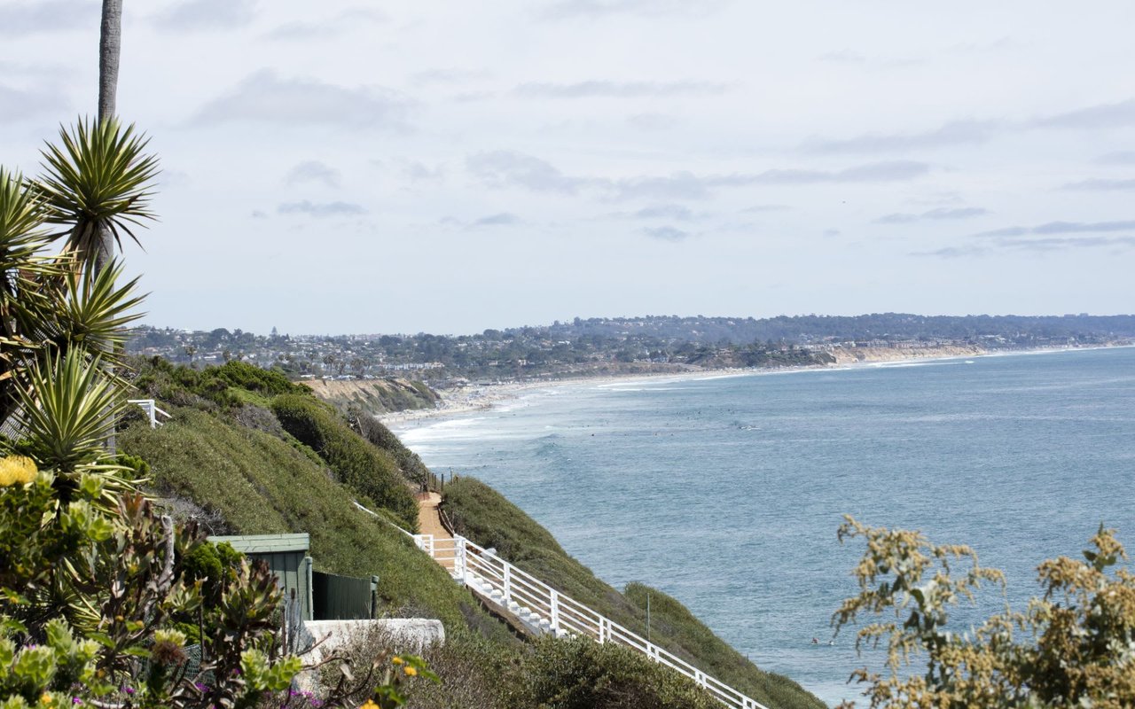 a view of beautiful beach side in Encinitas