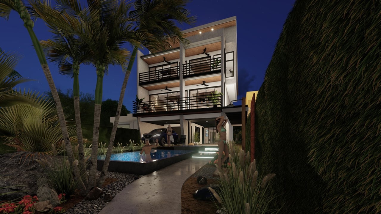Modern Oceanfront Home Apartment, Jaco, Puntarenas