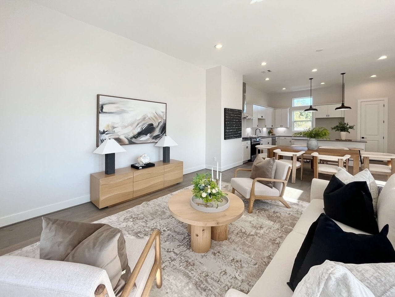 living room in an Eastwood Estates model home