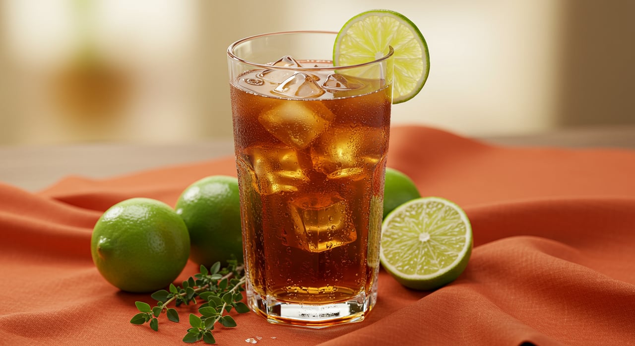 Thyme and Lime Iced Tea