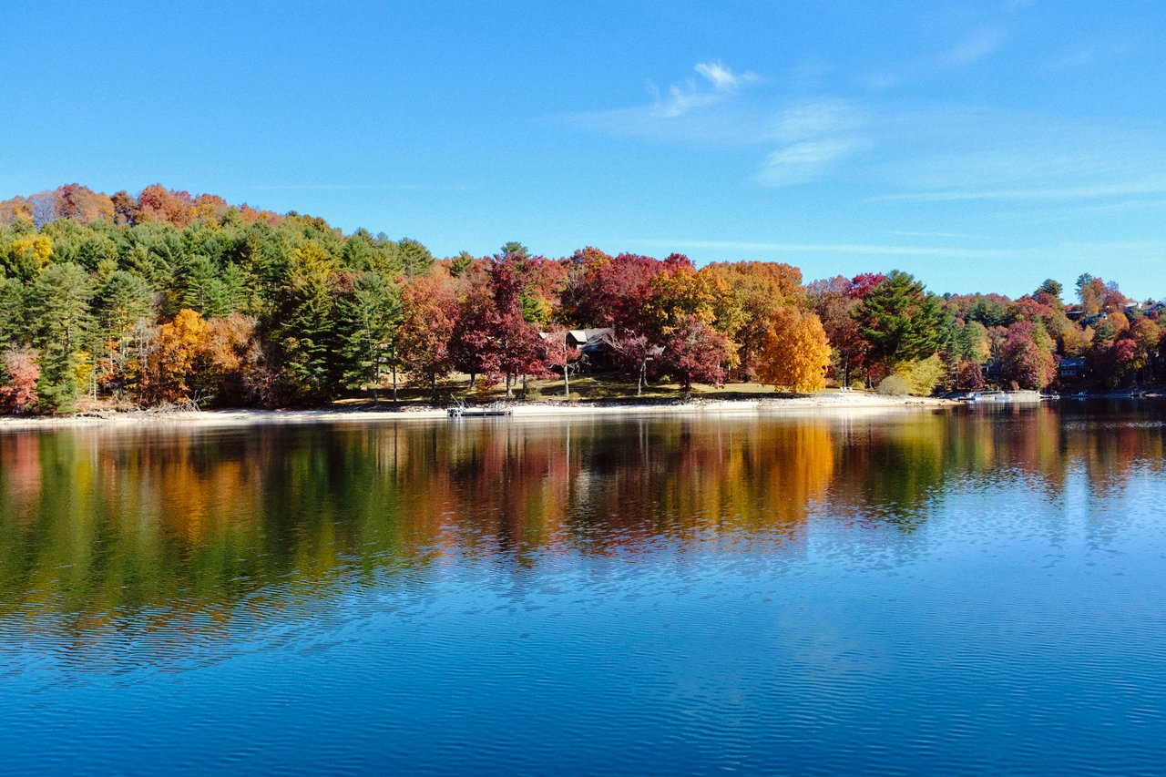 home situated on beautiful lake glenville in western north carolina