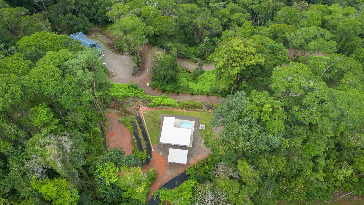 Ocean View Home in Portasol, 2 Bed, 1 Bath, Pool, Private Waterfall & Extra Building Site