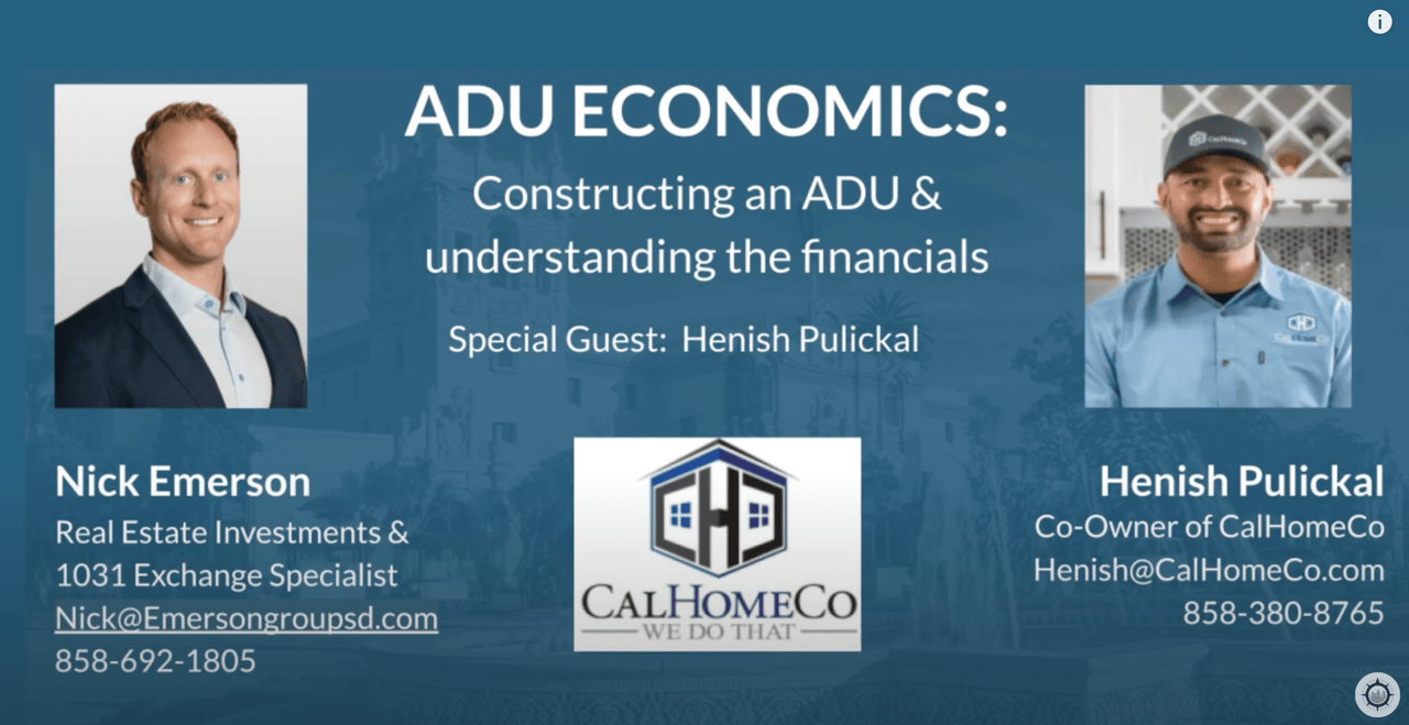 Constructing an ADU & Understanding the Financials