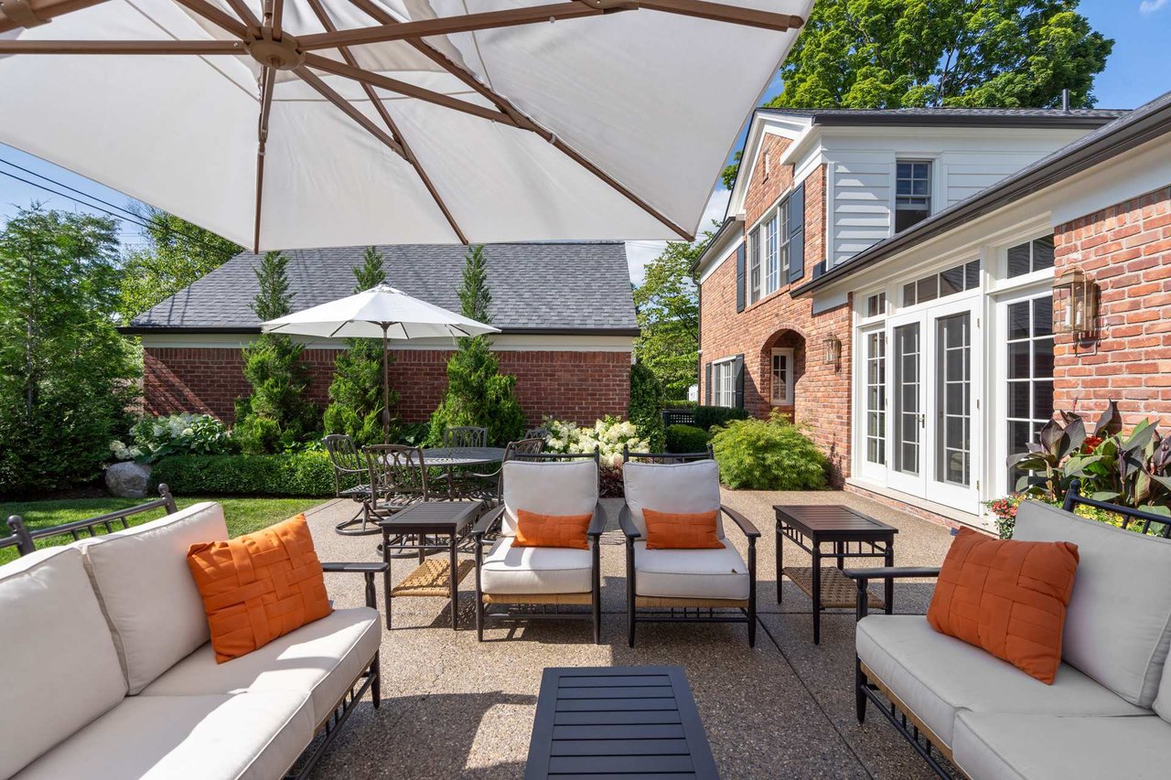 Private Patio with Charming Curb Appeal