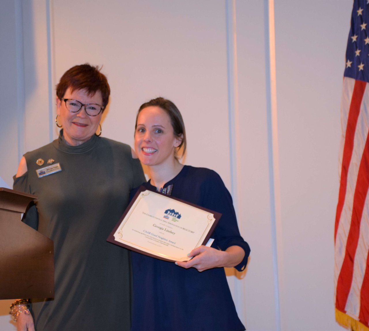 Nester Georgia Lindsey Receives Q4 CAAR Good Neighbor Award