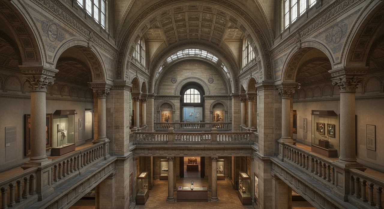 The $1MM Chagall Curtain found New Home With Tall Ceilings