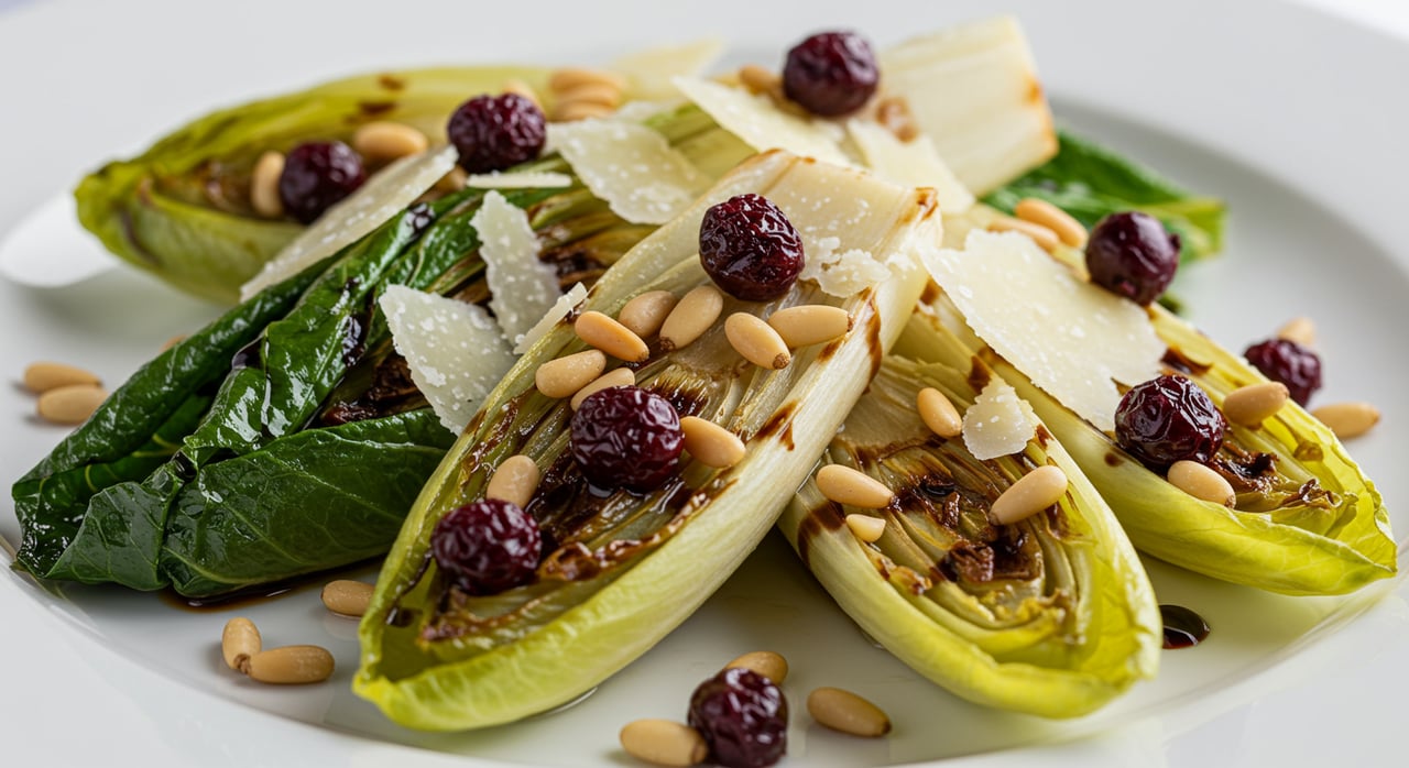 Sweet, Grilled Bitter Greens-“Scarola Alla Griglia”