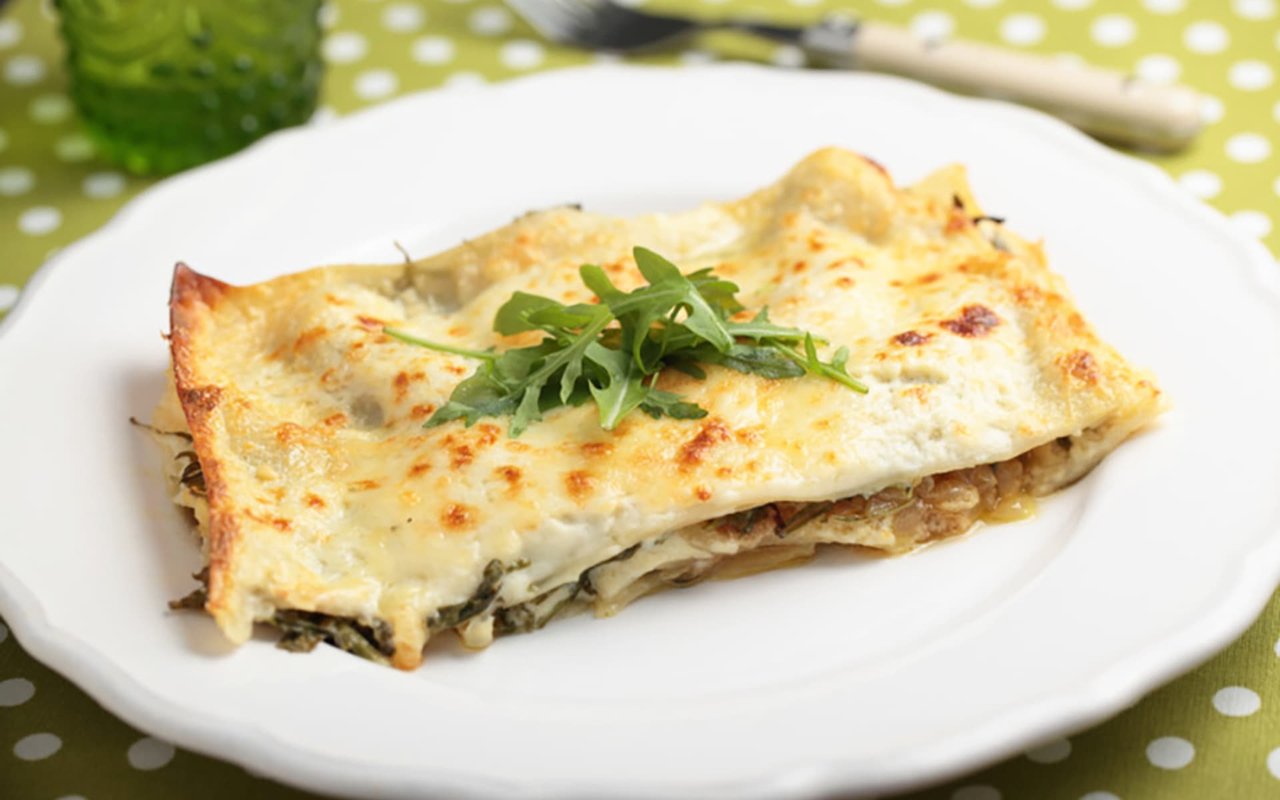 Sweet Corn, Basil & Poblanos Lasagna