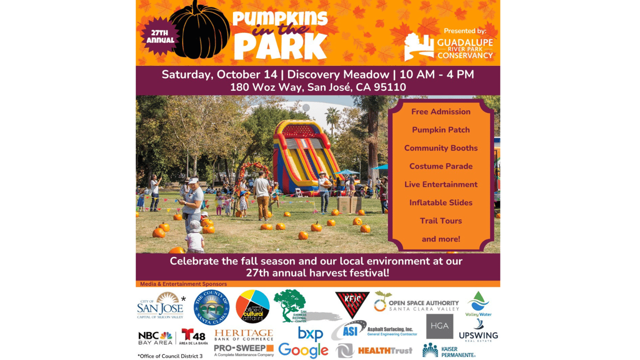 Ring in the Fall Season with San Jose's Annual Harvest Festival- Pumpkins in the Park!