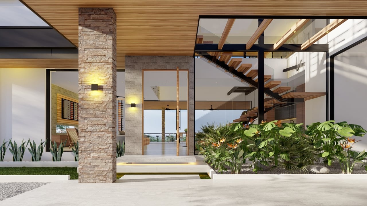 Architectural Oceanview Estate, Dominical, Puntarenas