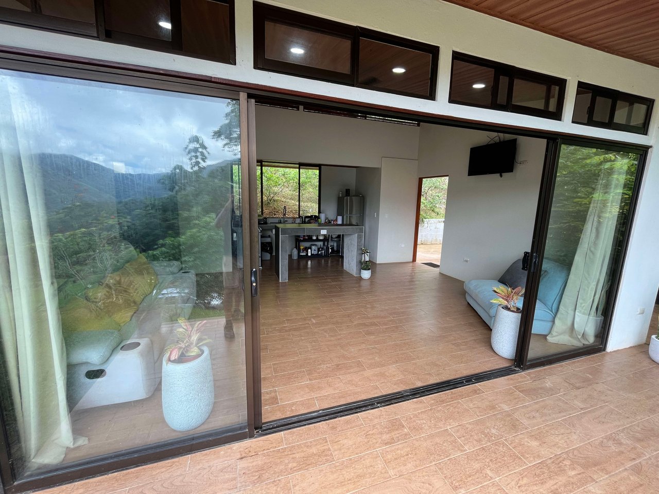 Costa Azul 120-degree Mountain View House With Costarican Wooden House as Lagniappe.