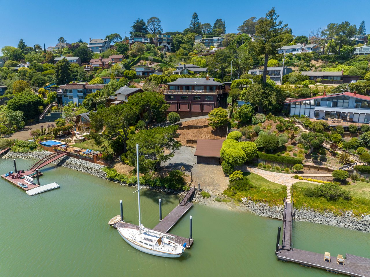 Waterfront Legacy Estate with Private Dock & San Francisco City Views