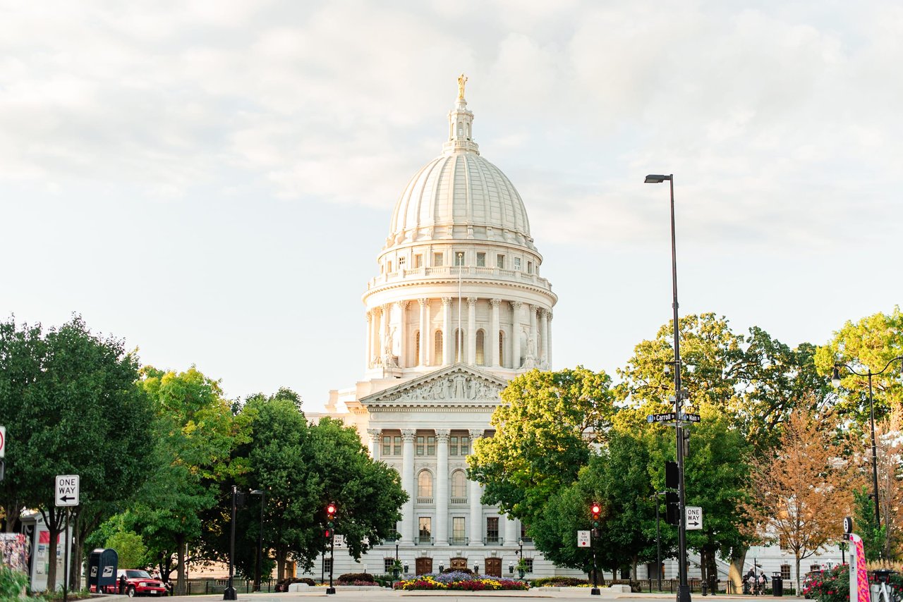 Photo of the Capitol of Wisconsin in Madison, Wisconsin