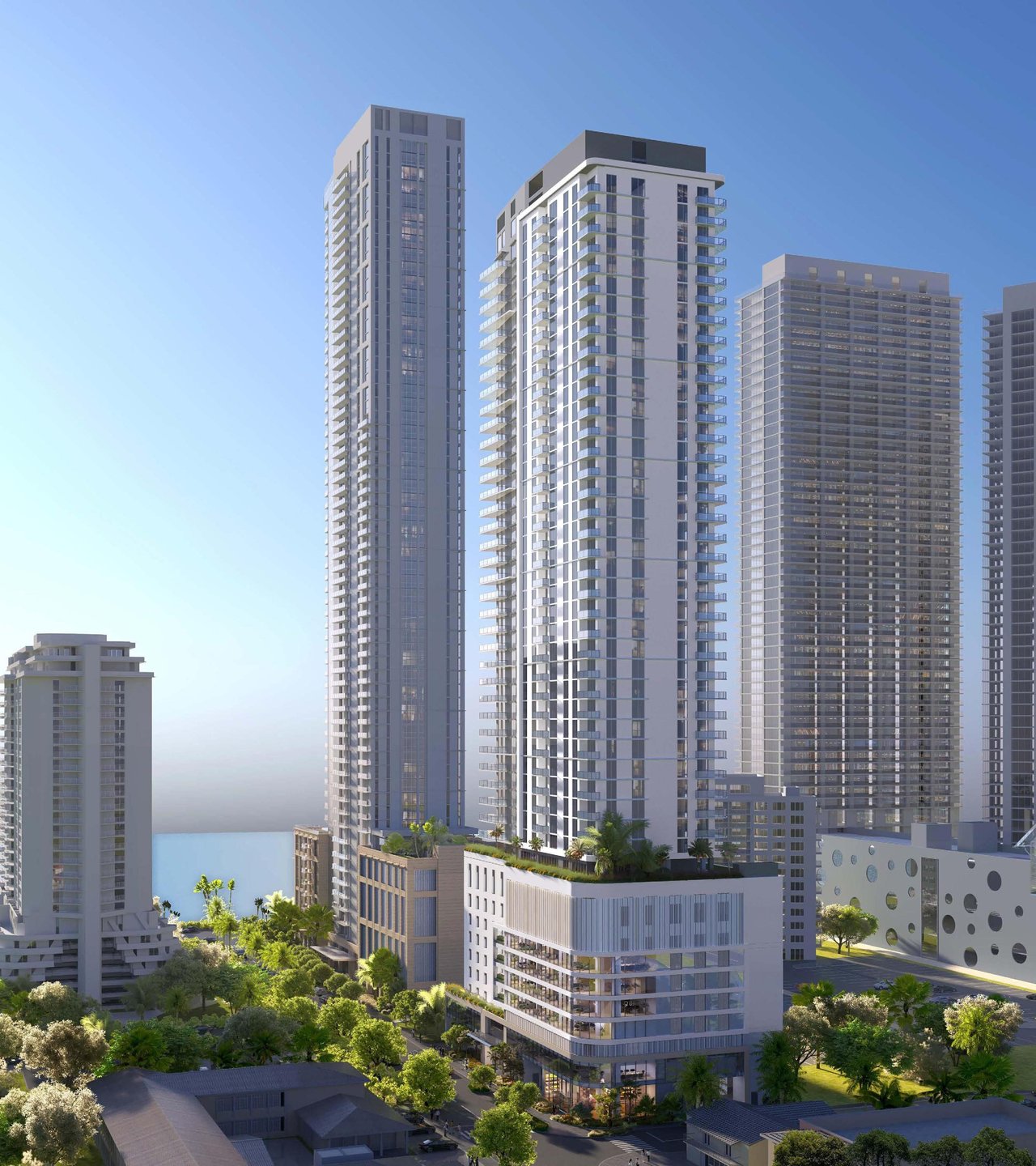 The One Edgewater developer secured utilities and applied for a demolition permit (Nov 2023)