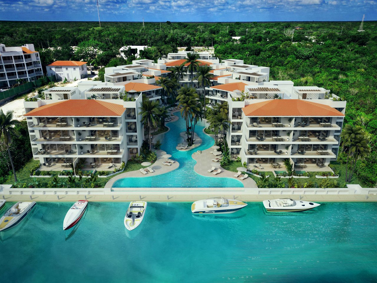 Exclusive residential Marina community in the Mexican Caribbean Puerto Aventuras for sale