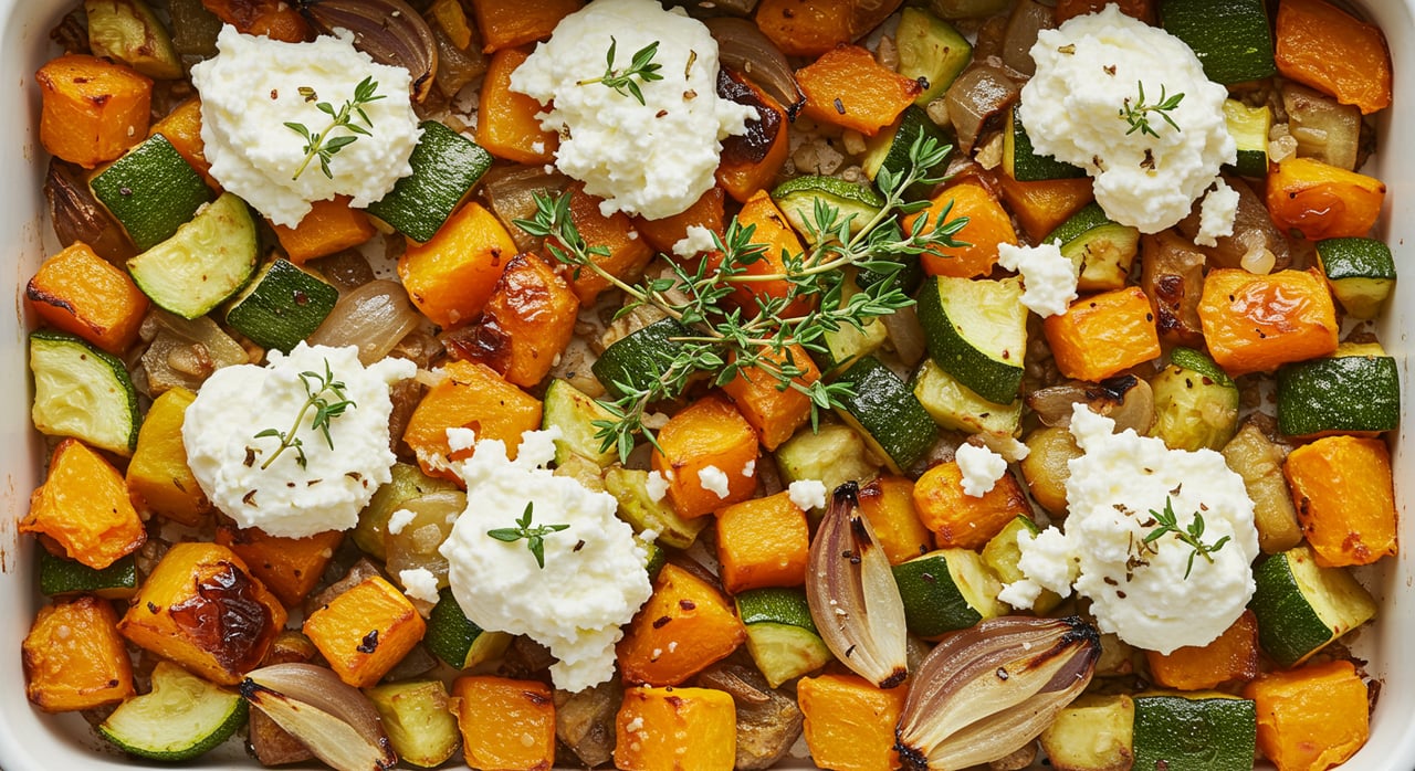 Zucchini Goat Cheese Gratin