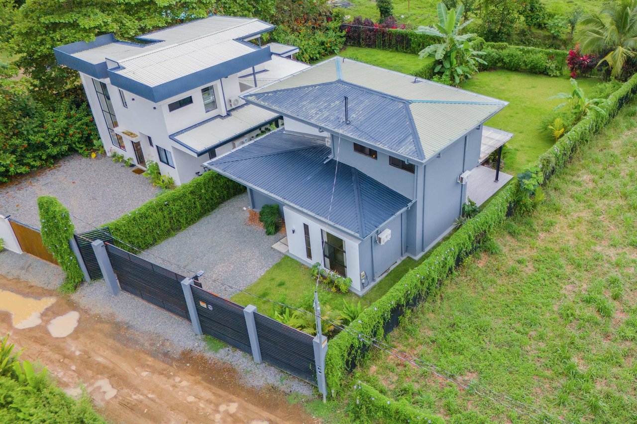 A 3-bedroom home – literally bordering Marino Ballena National Park – but mere steps away from cafes, restaurants, and amenities of the tourist mecca Uvita!