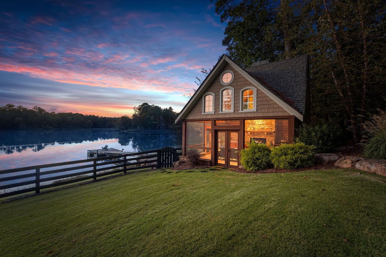 Quiet Listing: Elegant Lakefront Estate on 3 Acres in Alpharetta Georgia - Serene Views & Modern Luxuries Await