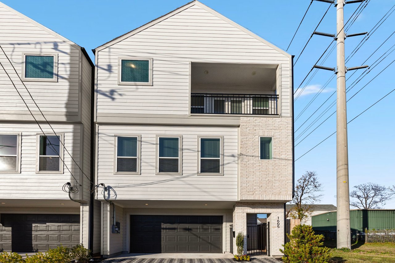 exterior of a townhome by Oracle City Homes 