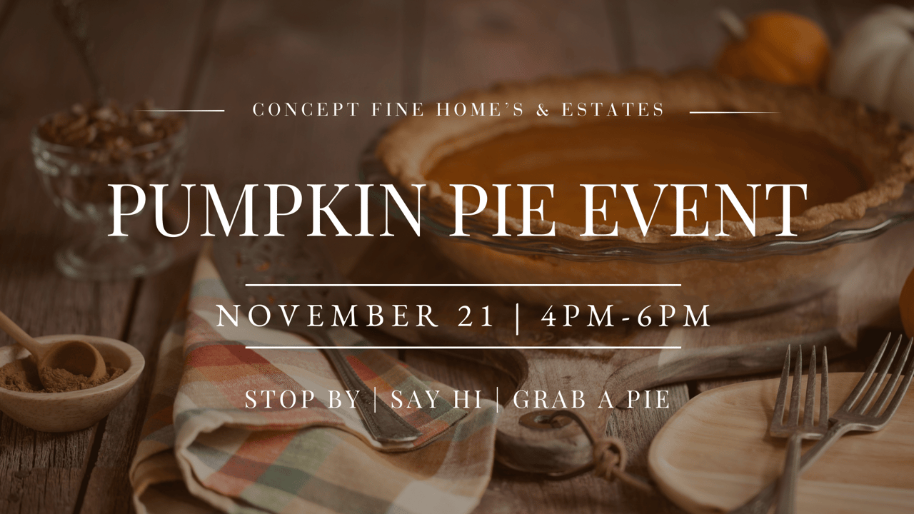 Join Us for our Pumpkin Pie Event!