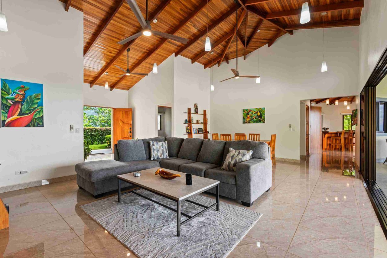 Luxurious Home with Great Outdoor Living Space and Incredible Panoramic Valley & Ocean Views in Chontales near Ojochal Costa Rica