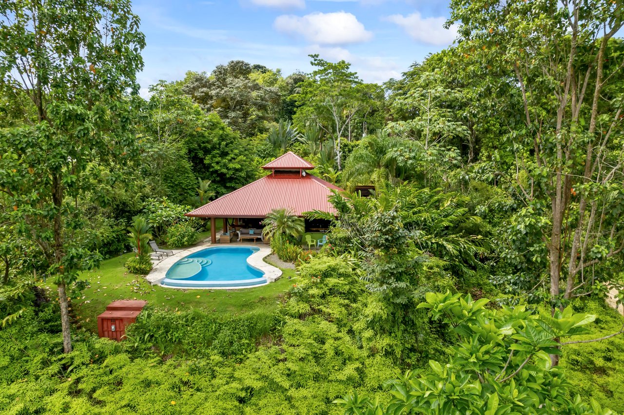 Casa Loro Verde,  Rainforest Jungle Retreat Home on 5.24 Acres in Portalon!