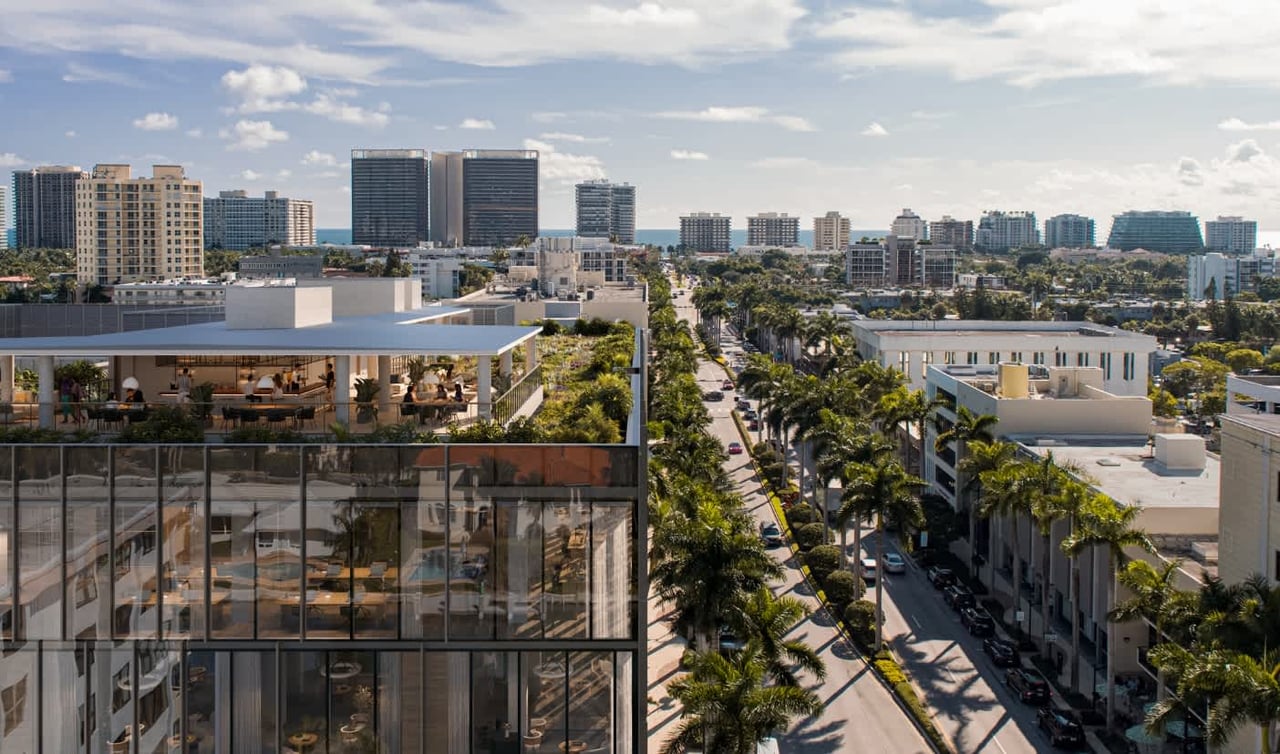 luxury condo rooftop at the well residences