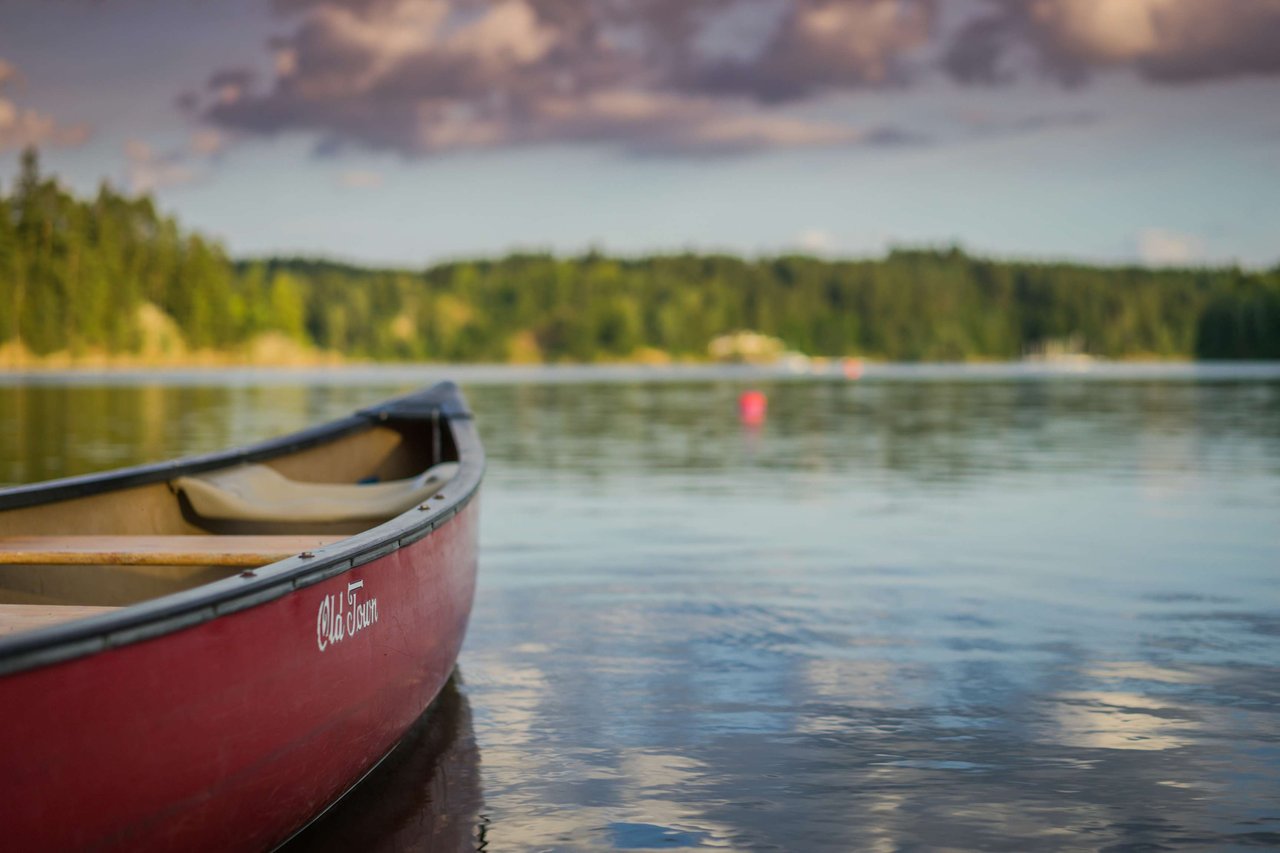 kayak on lake