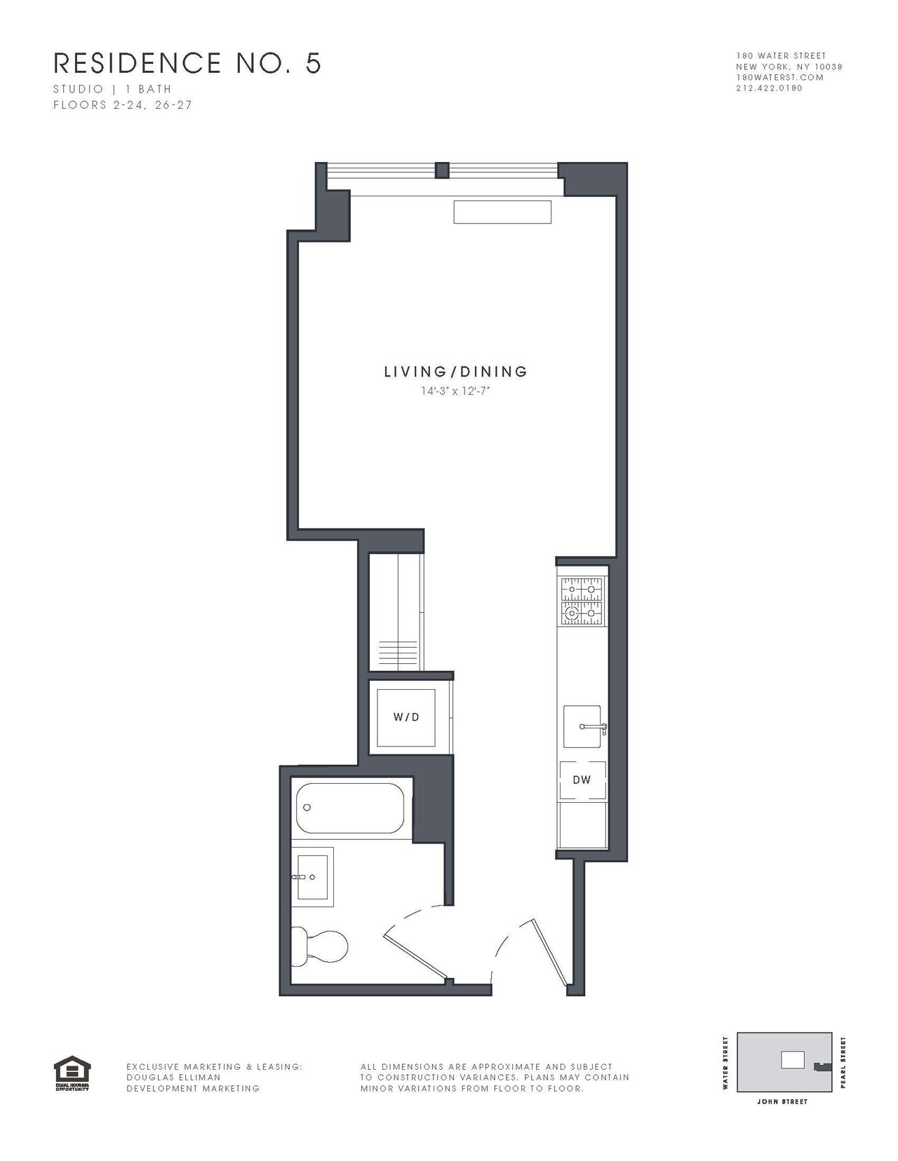 180 Water Street, Apt 2405