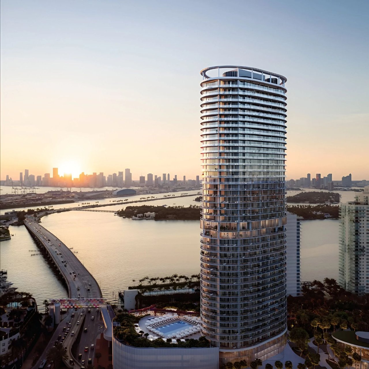 Five Park has completed its construction, securing the status as the tallest building on South Beach. The announcement comes with the exciting news that move-ins are scheduled for 2024  (Dec 2023)