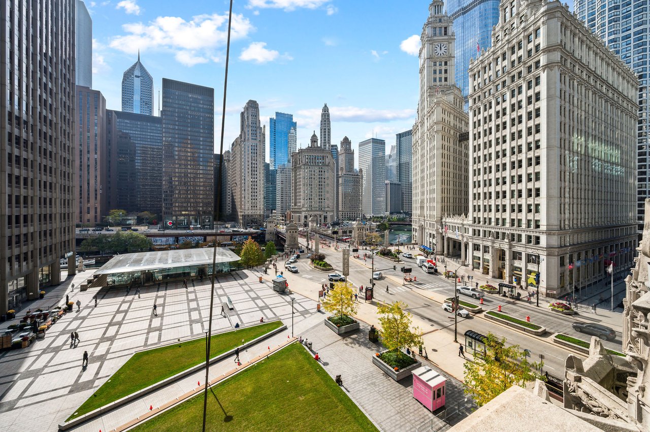 Unbelievable private terrace at the Tribune Tower Residences