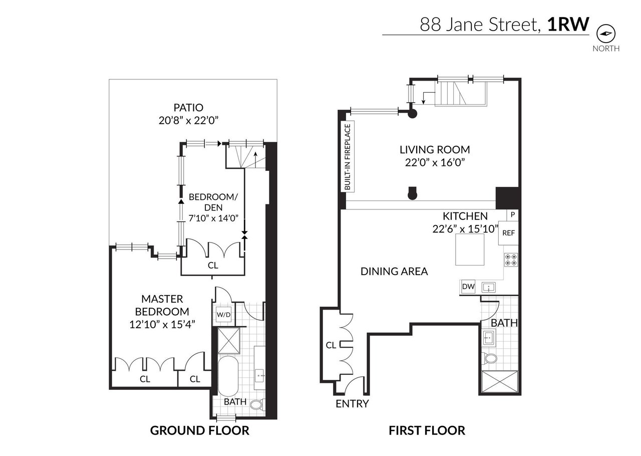 88 Jane Street, Apt 1-RW