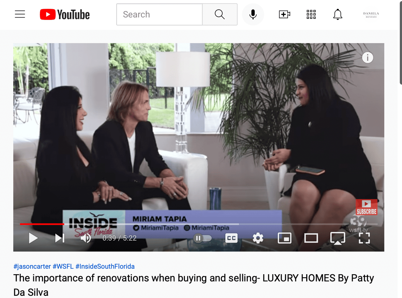 LUXURY HOMES By Patty Da Silva on Inside South Florida - WSFLTV