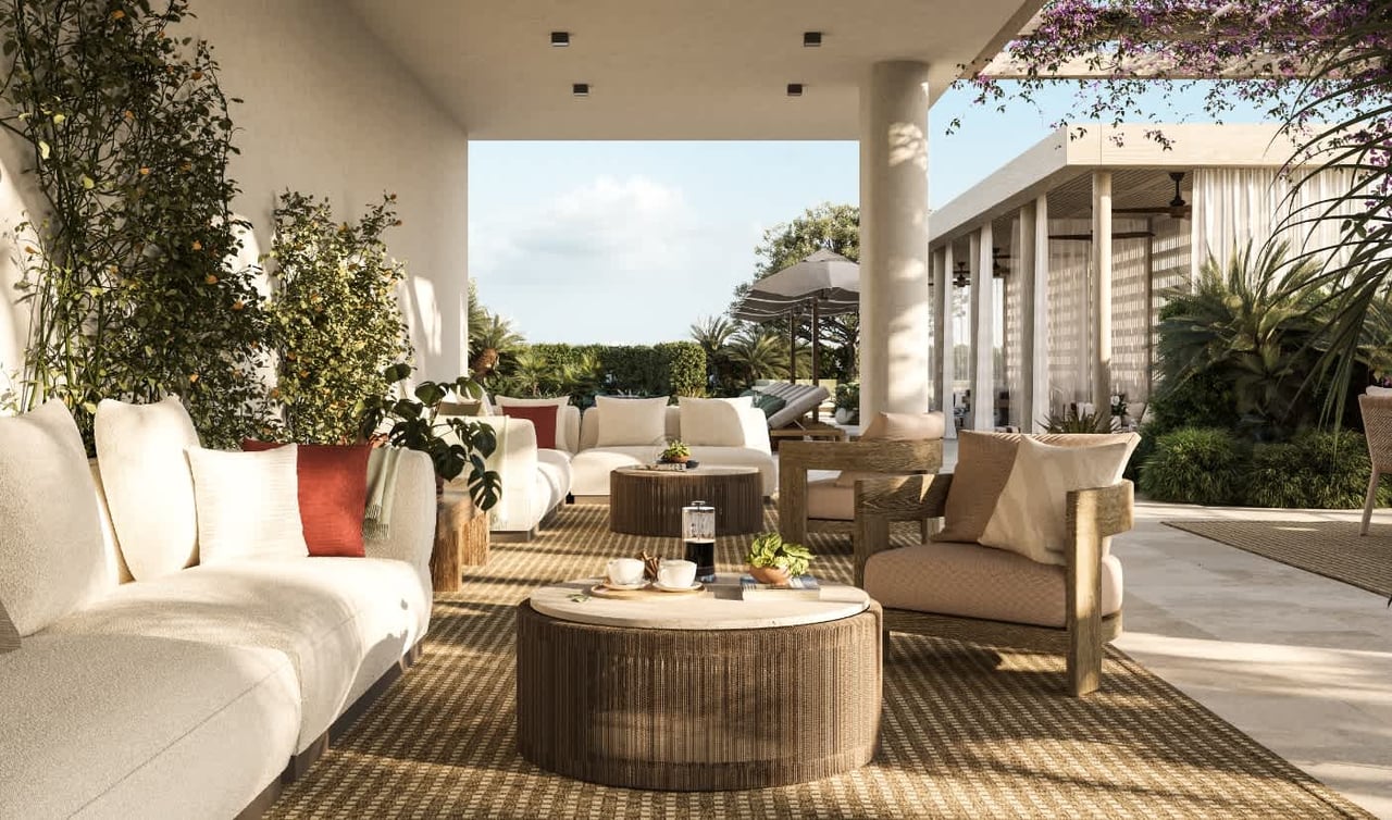 luxury condo rooftop lounge at the well residences