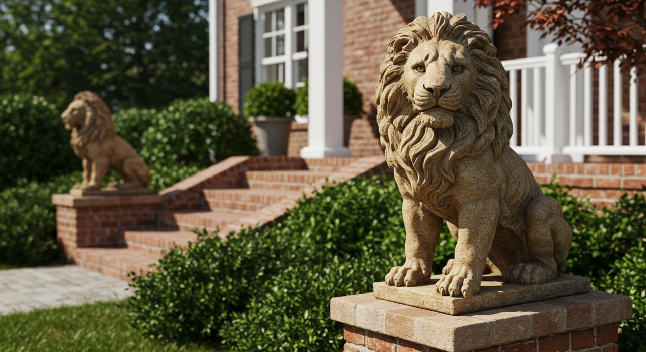 Majestic Guardians: The Meaning and Tradition of Lion Statues on Your Front Steps