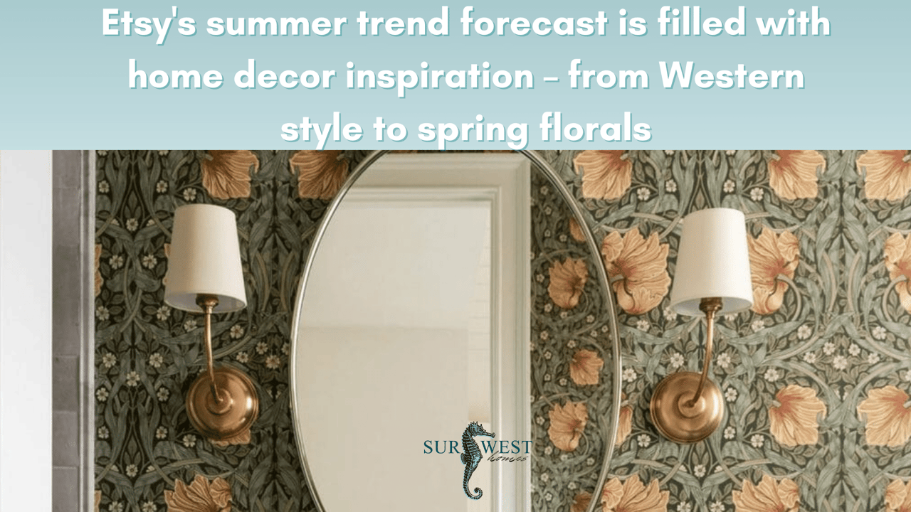 Etsy's summer trend forecast is filled with home decor inspiration – from Western style to spring florals