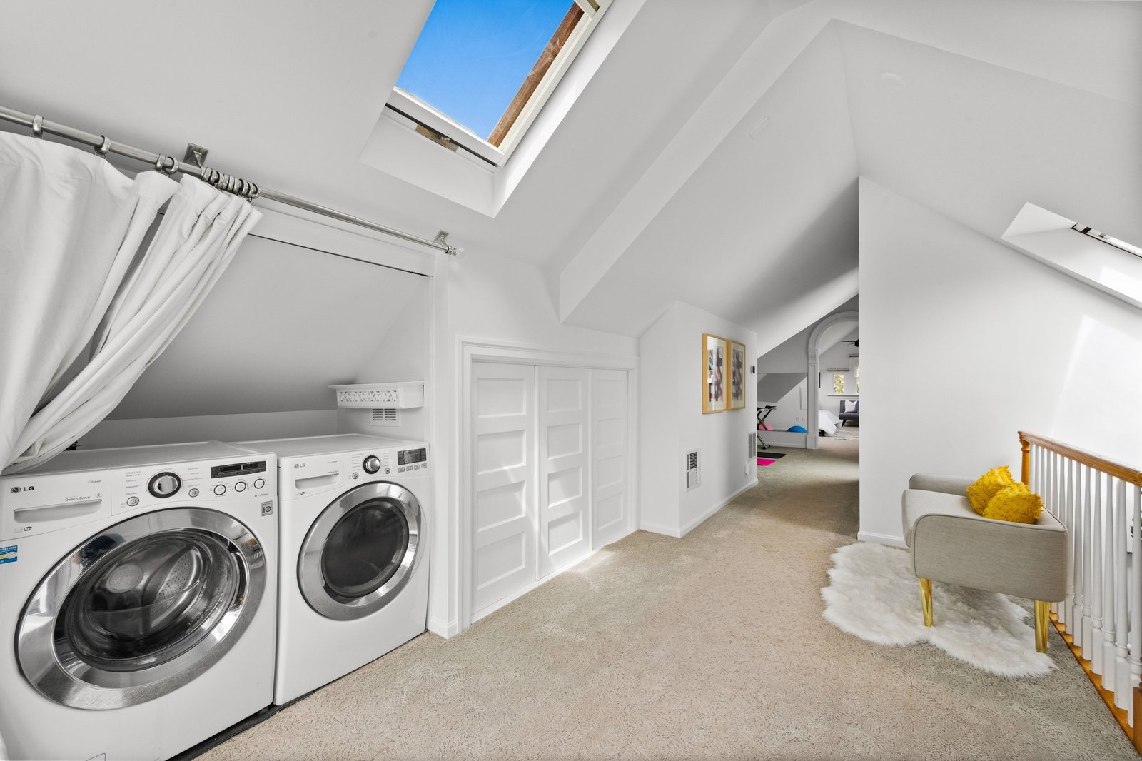 Side-by-side laundry and storage at 449 Frederick Street, San Francisco