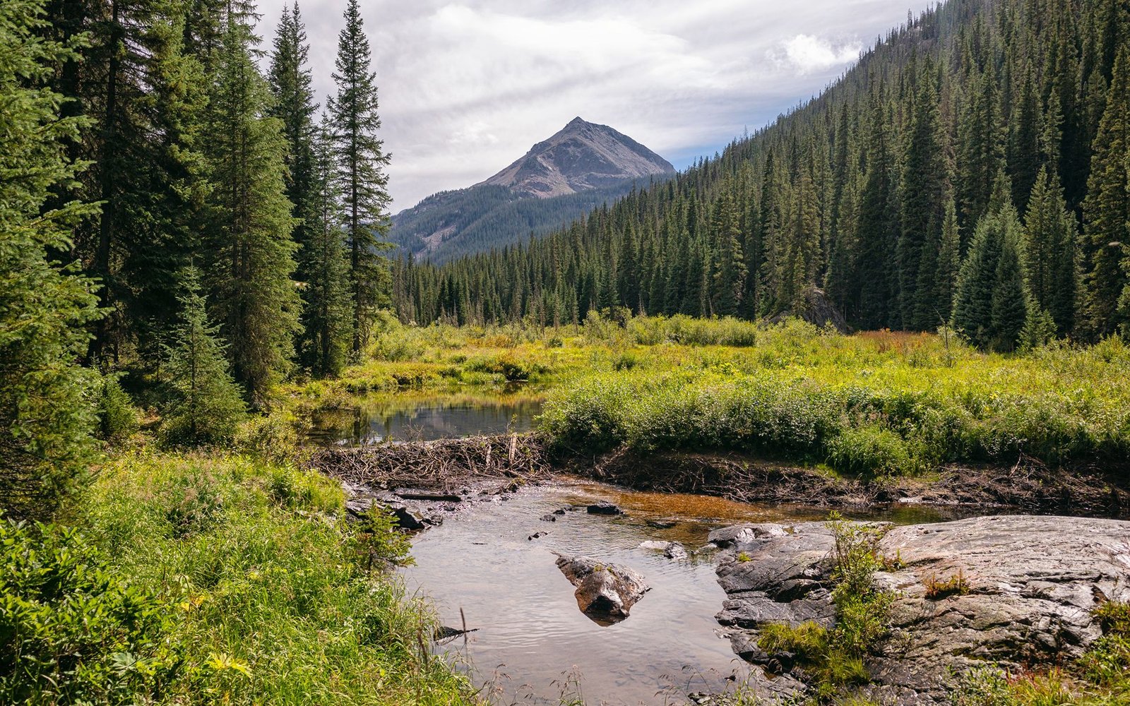 Scenic mountain setting in Vail Valley, Colorado