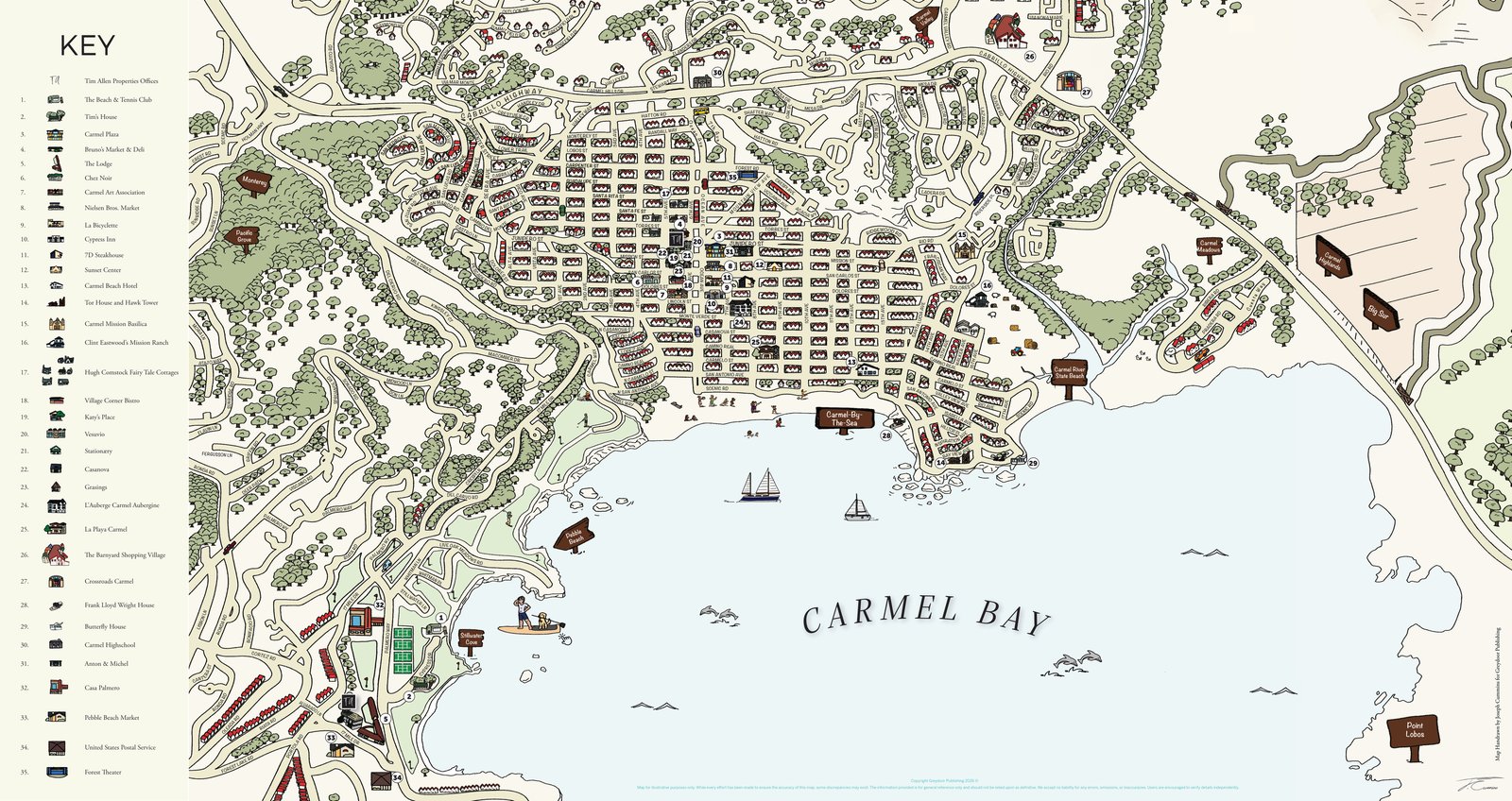 Map of Carmel-by-the-Sea