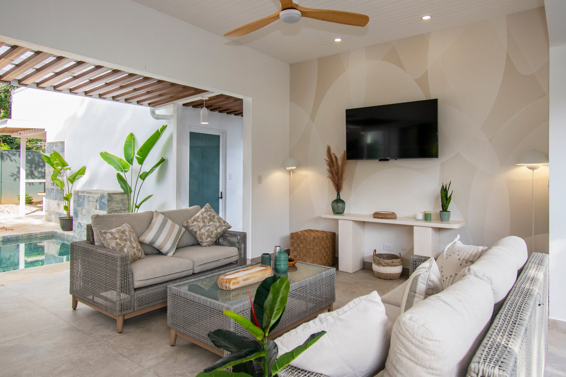 Turnkey Tropical Home Steps from the Beach