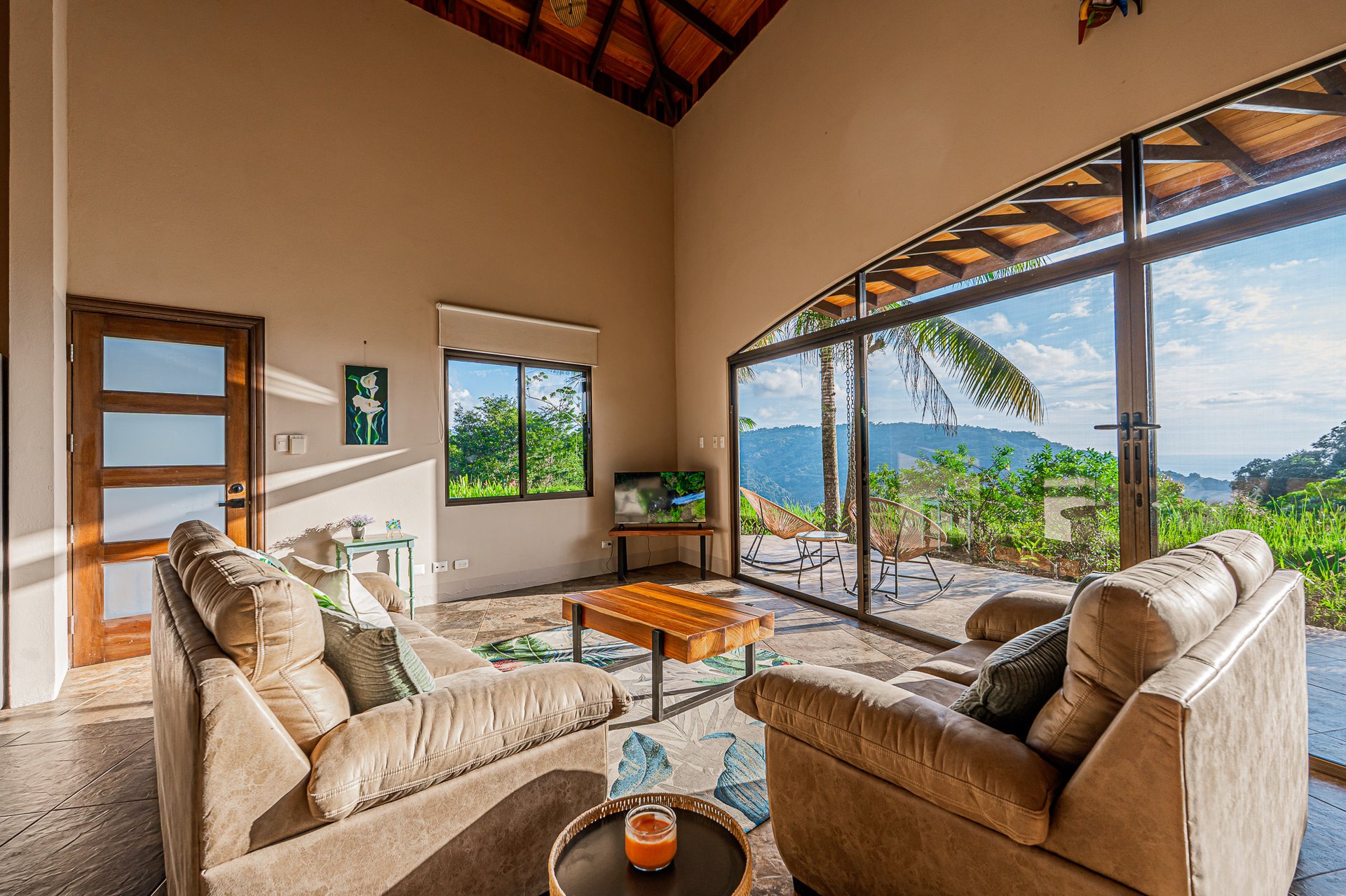 Sunset Ocean View Home on 2.6 Acres Platanillo