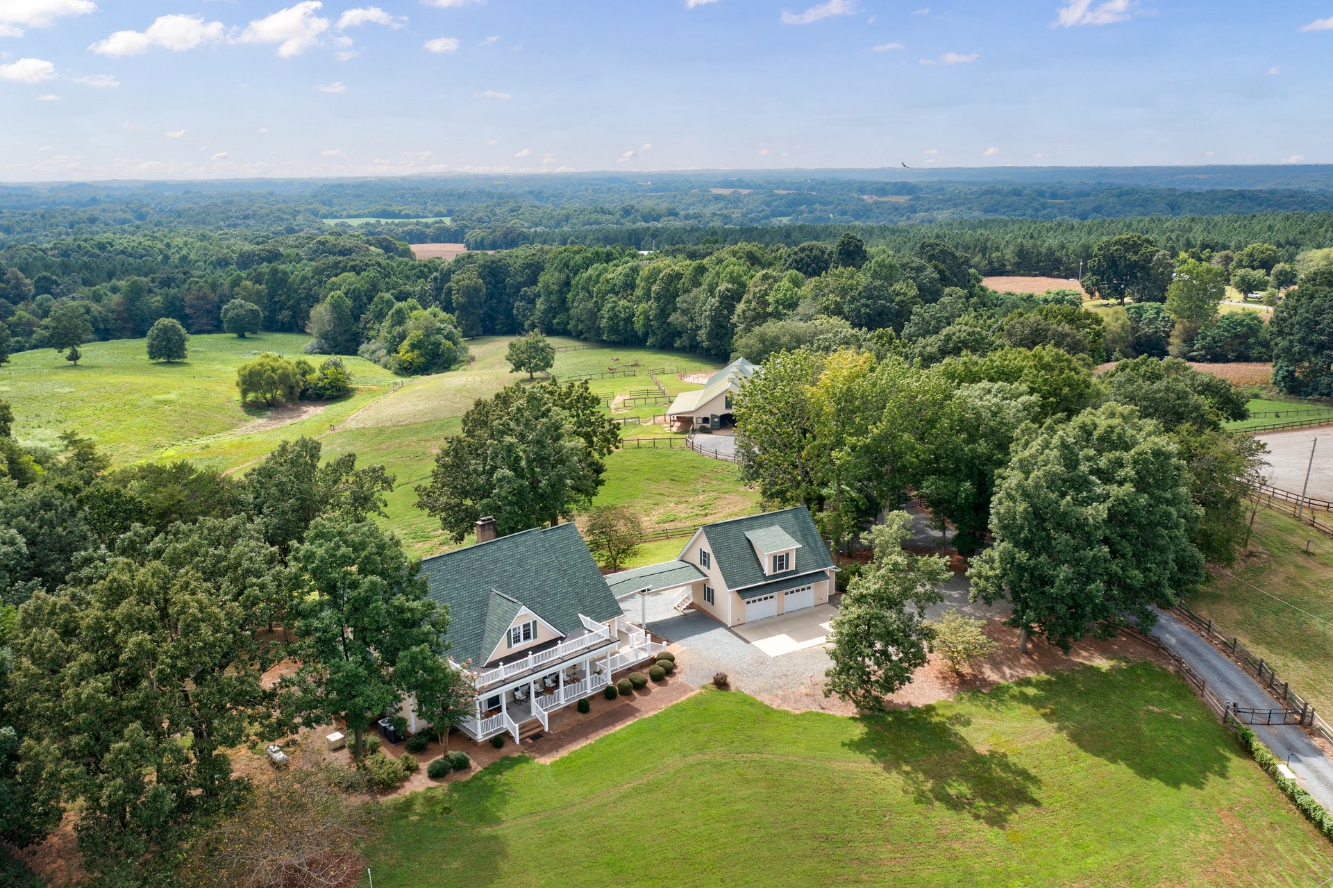 29-Acre Equestrian Estate with 14-Stall Barn