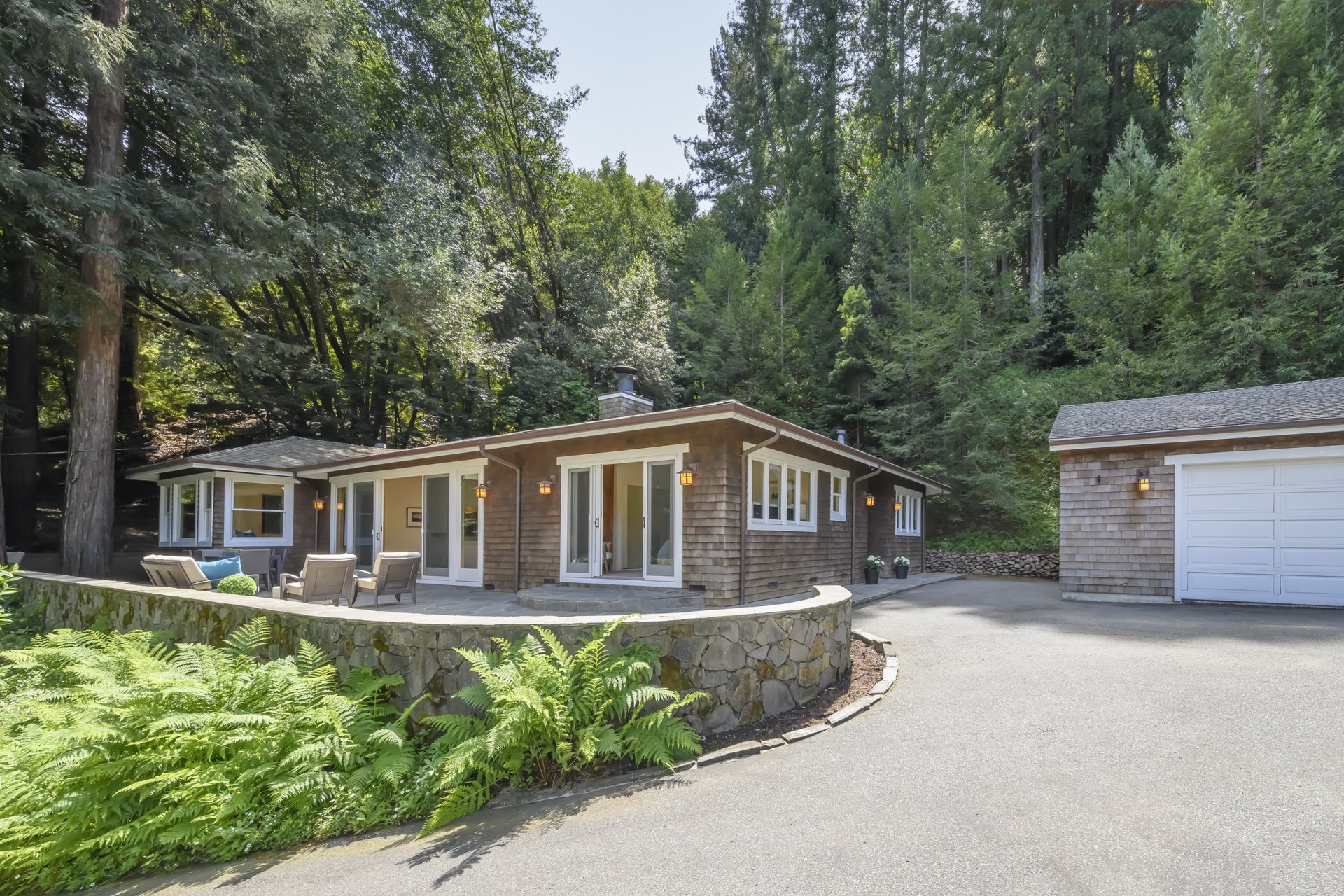 Enchanted Single-Level Haven Among the Redwoods