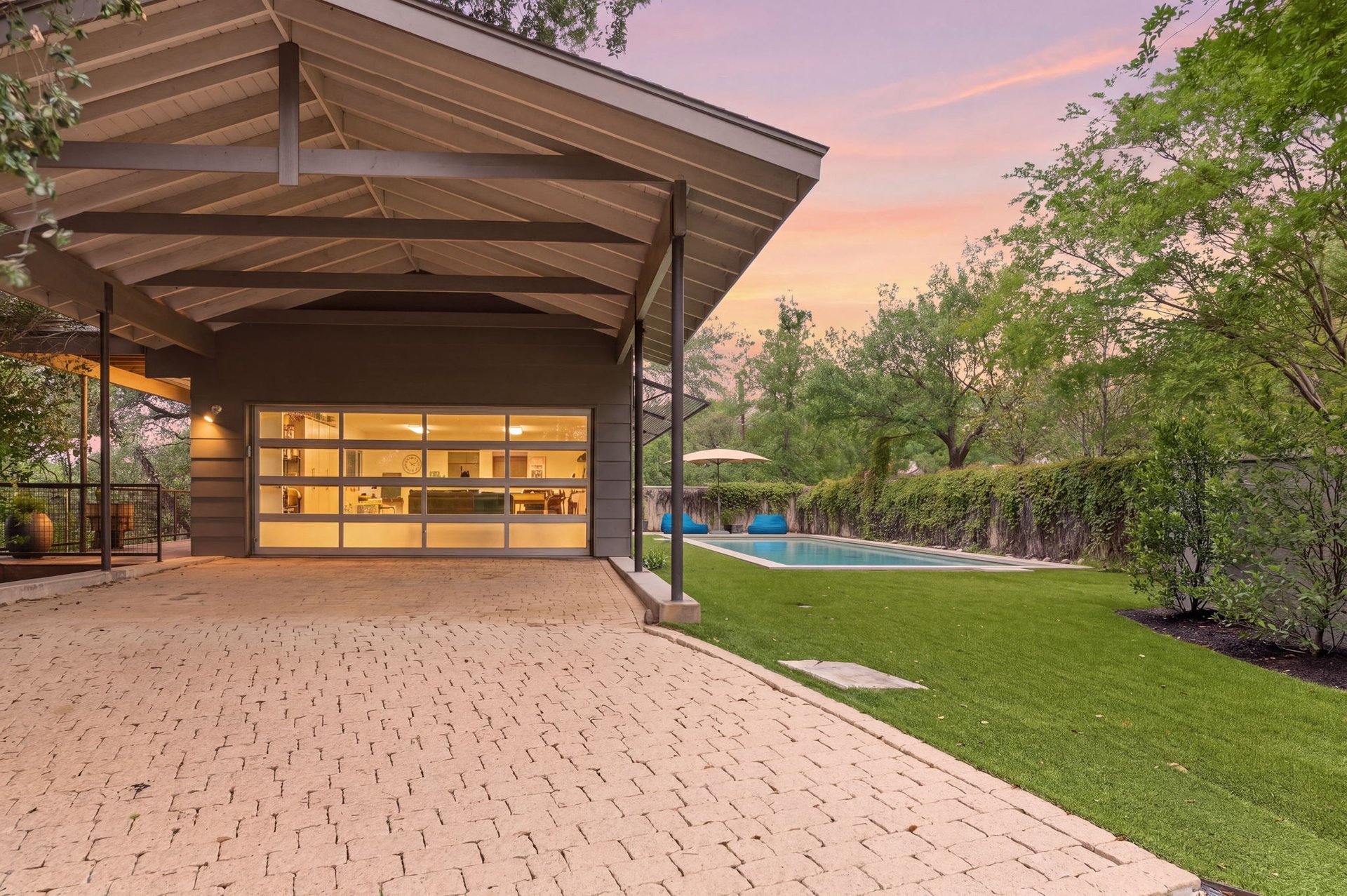 Midcentury Modern Creekside Retreat