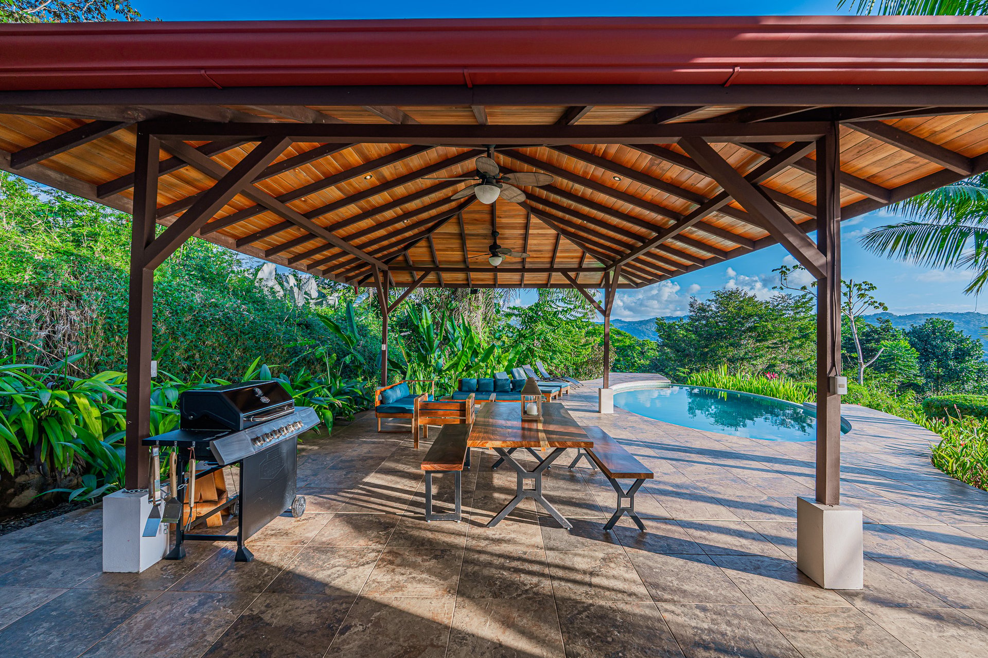 Sunset Ocean View Home on 2.6 Acres Platanillo