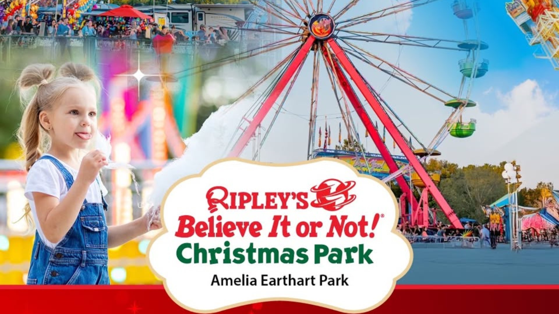 Ripleys Believe It or Not Christmas Park at Amelia Earhart Park featuring carnival rides and holiday festivities for families by The Edit Real Estate